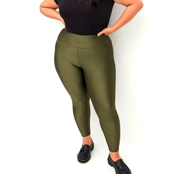 ❤️NWT VINTAGE TORRID LEGGING - FULL LENGTH - RUCHED BACK LIQUID - PLUS SIZE - Picture 2 of 12